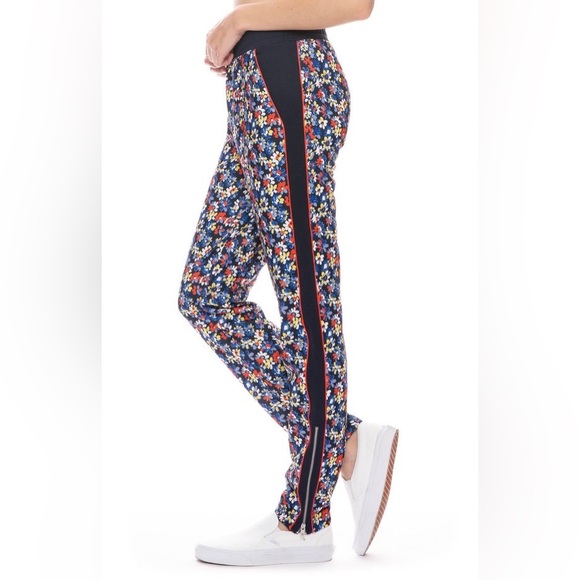 rag & bone Navy Floral Track Pants - Picture 2 of 6
